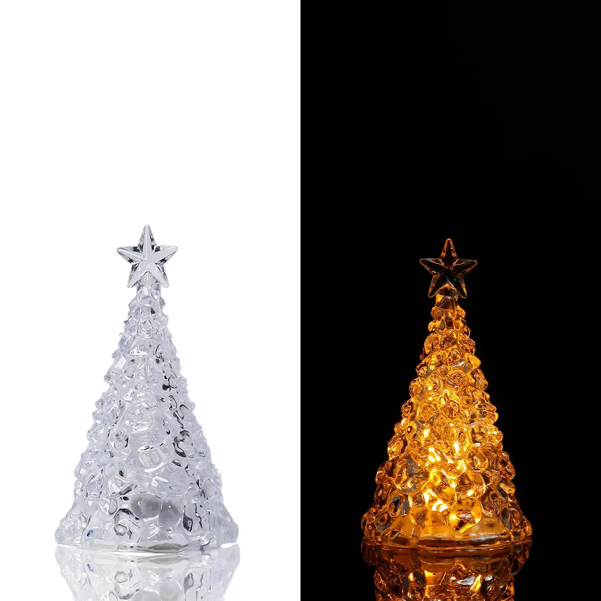 LED Crystal-Style Christmas Tree Ornament