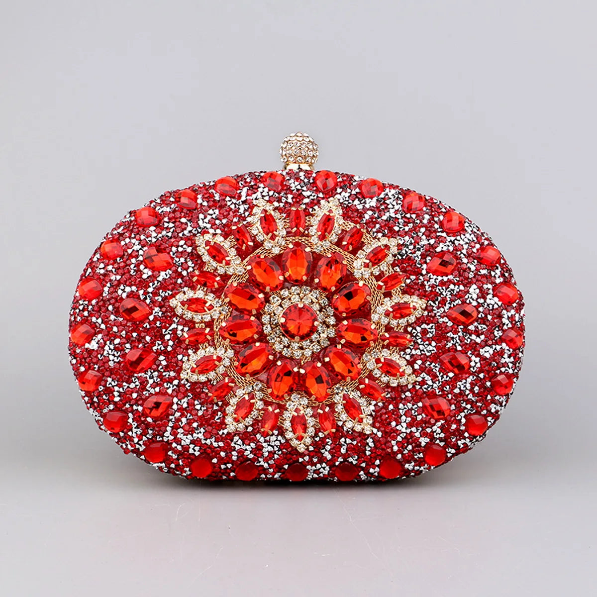 Flower Rhinestones Evening Bag