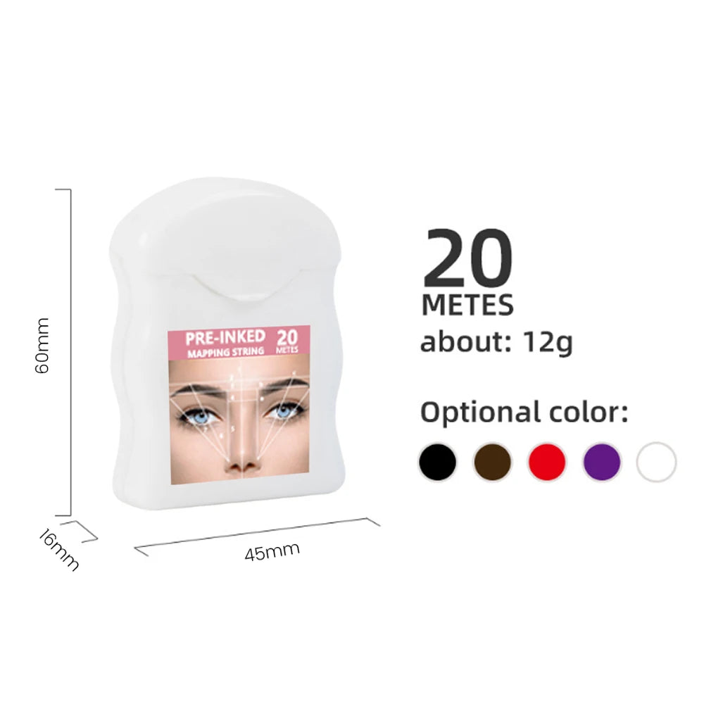 Marker Thread Tattoo Brows Mapping Ruler Kit