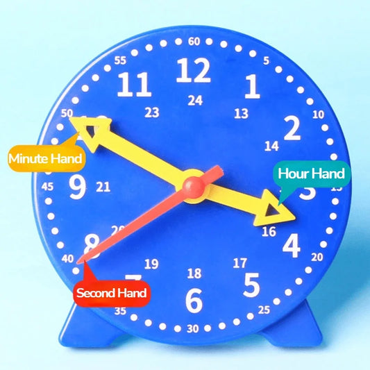 Kids Learning Clock Educational Time Teaching Toy