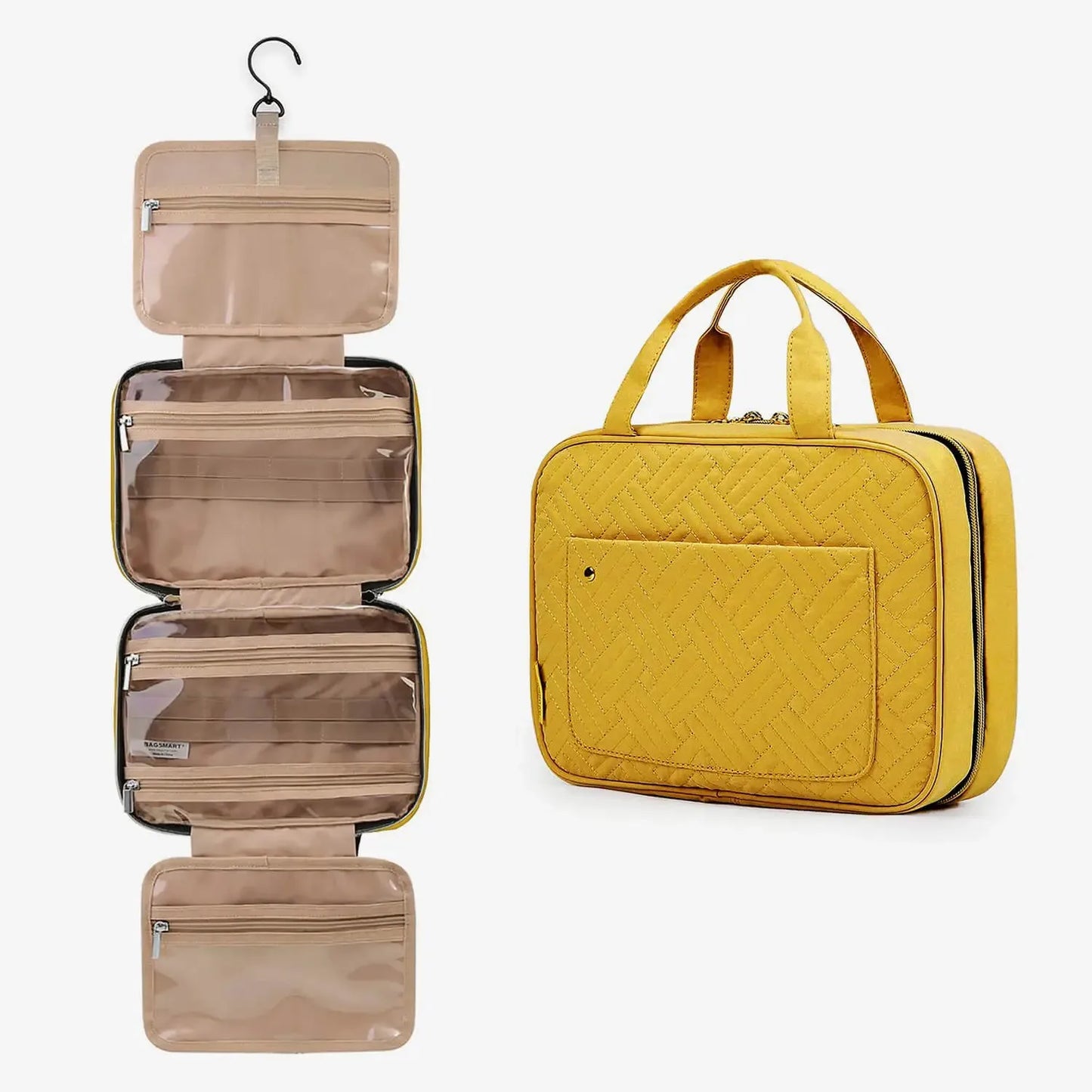 Makeup Cosmetic Bag with Hanging Hook Water-resistant