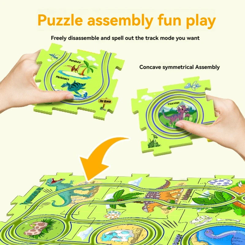 Puzzle Toy Set Rail Car