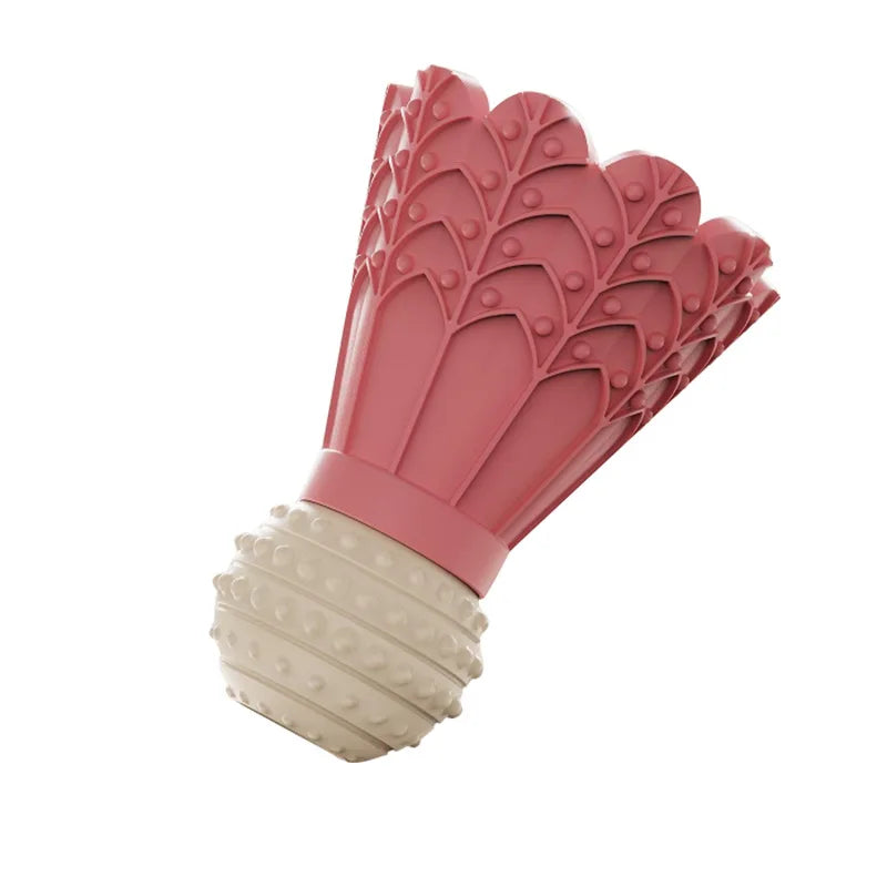 Interactive Badminton Dog Chew Toy with Squeaker