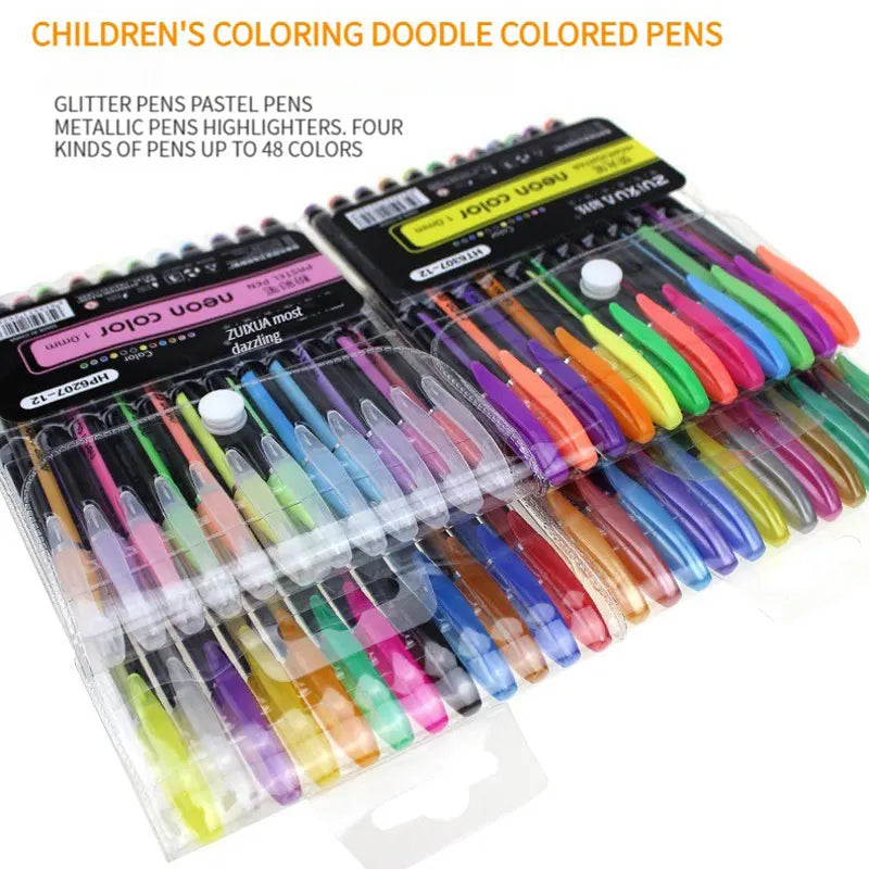 12Pcs/Set Glitter Gel Pen Set