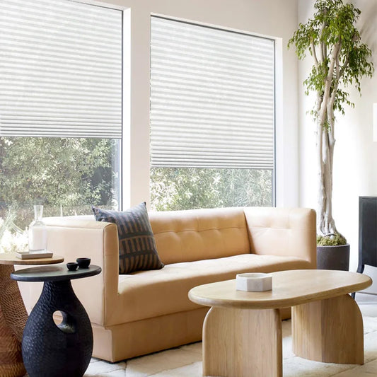 Self-Adhesive Pleated Blackout Window Blind