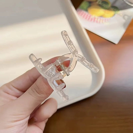 Mini Transparent Jelly Hair Claw Clips