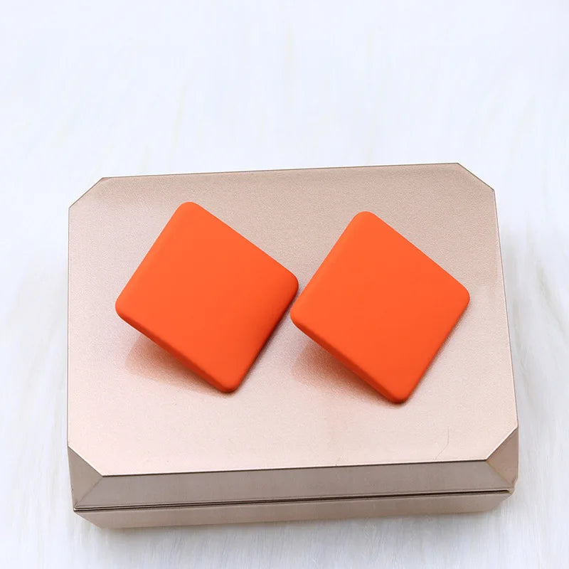 Acrylic Square Stud Earrings