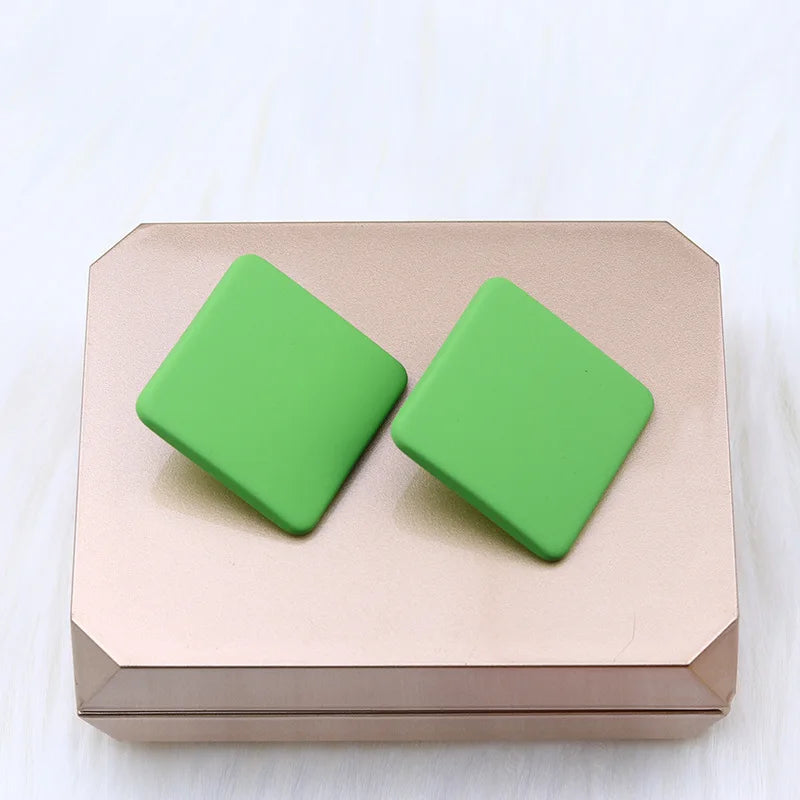 Acrylic Square Stud Earrings