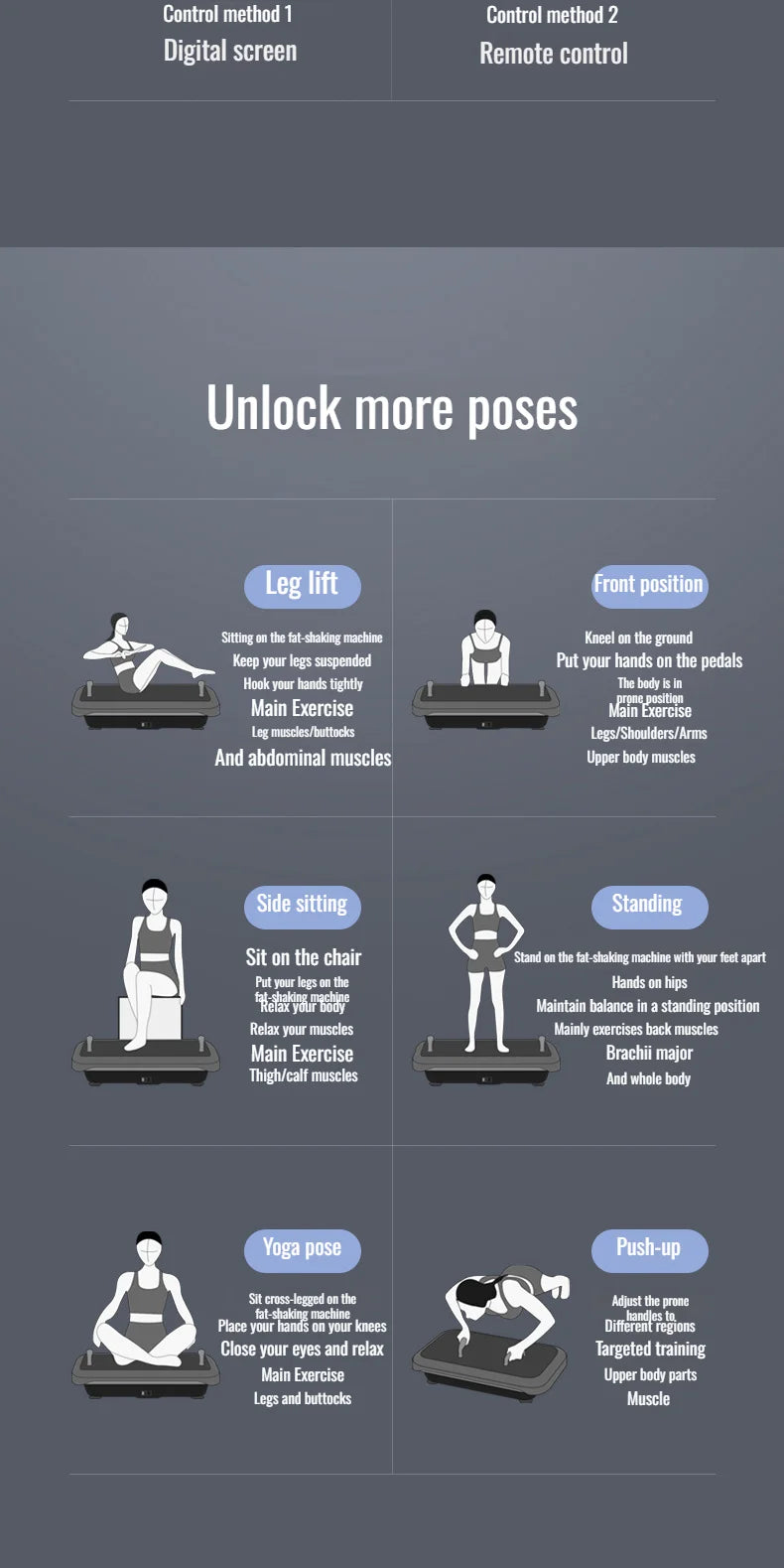Vibration Fitness Exercise Platform