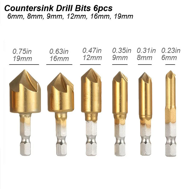 Countersink Drill Bit Set Chamfer