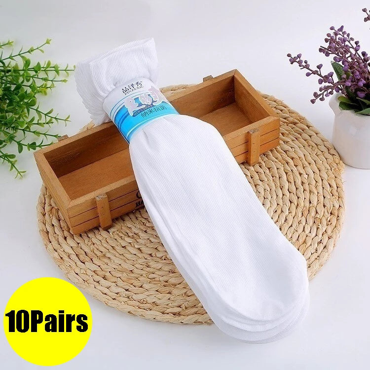 Men’s Breathable Bamboo Fiber Crew Socks 10 Pairs