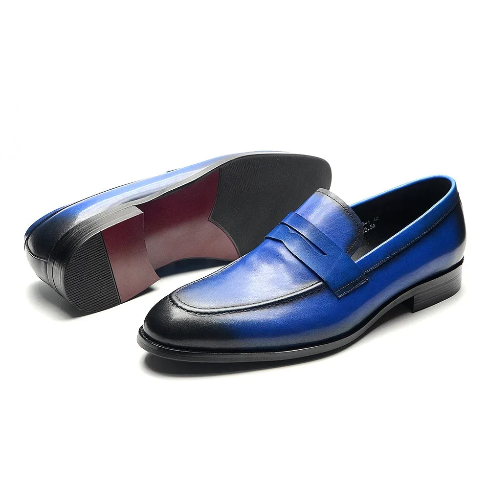 Luxury Genuine Leather Italian Penny Loafers