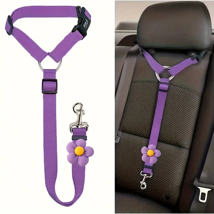 Adjustable Dog Car Seat Belt Safety Tether