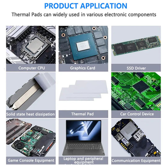 16W/mK High Conductivity Thermal Pad for CPU, GPU & SSD Cooling