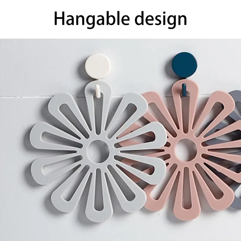 Kitchen Mat Flower Shape Pot Holders