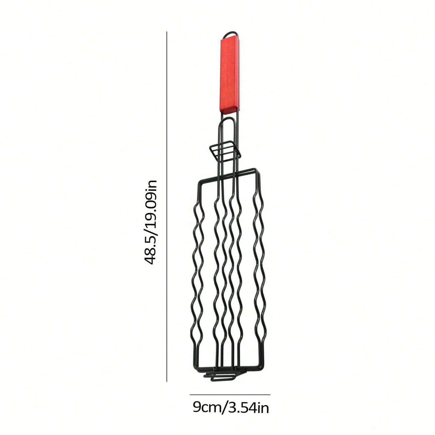 Removable Hot Dog Grill With Wooden Handle