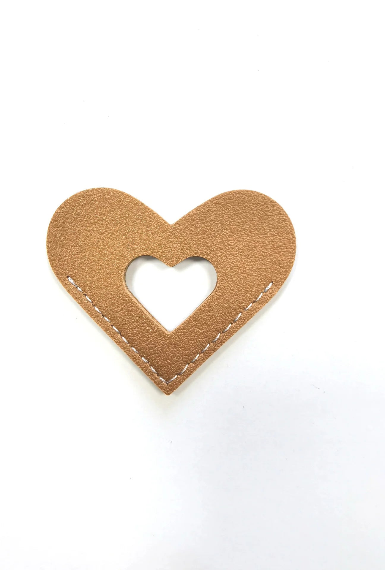 Leather Love Shaped Bookmarks