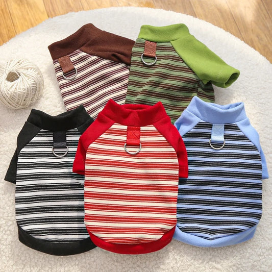 Striped Pet Pullover Shirt