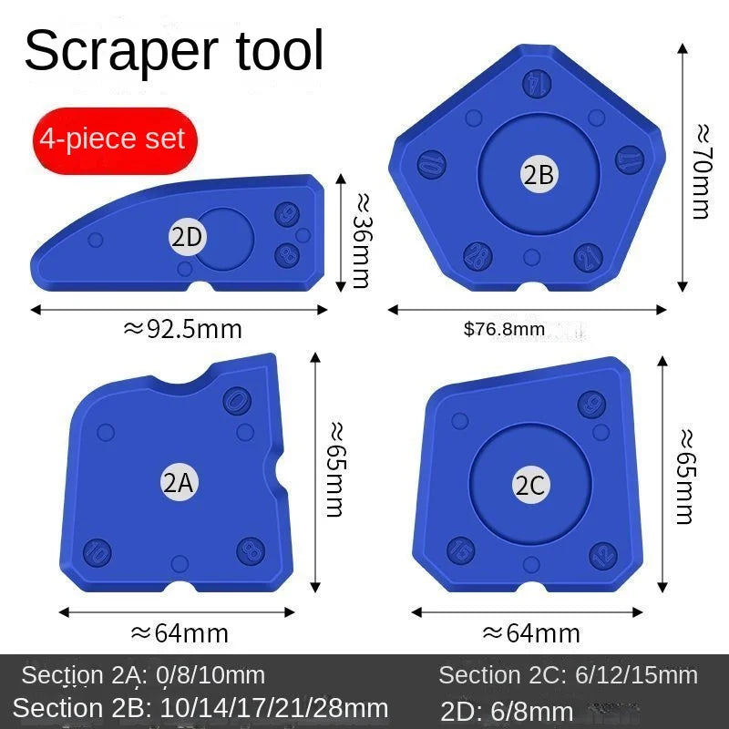 Sealant Smoothing & Removal Tool Kit for Professional Finishes