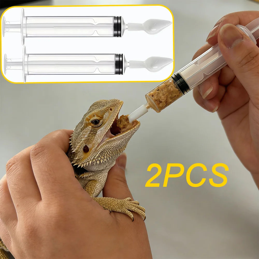 Reptile Feeding Syringe with Spoon Tip