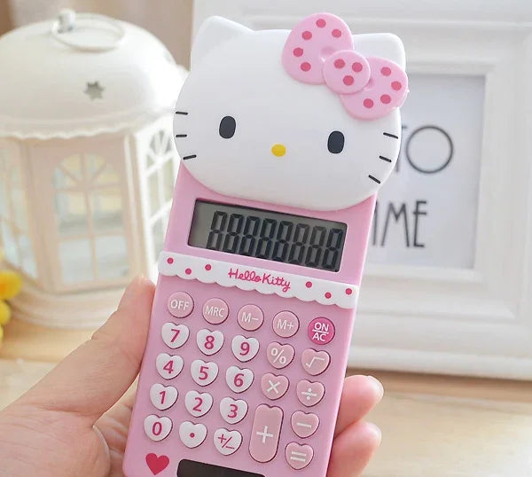 Kawaii Hello Kitty Cute Sanrio Portable Pocket Calculator