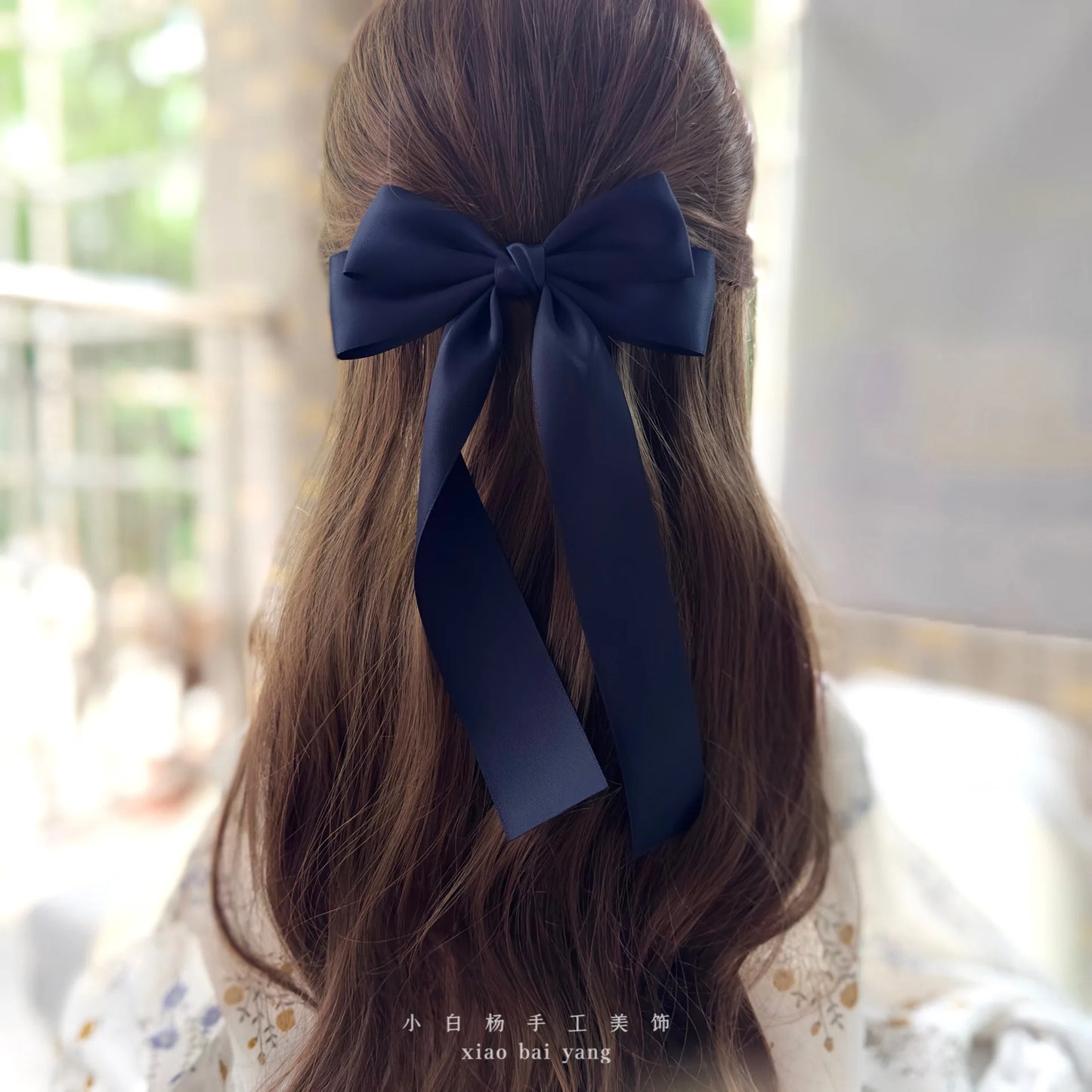 Korean Style Fabric Hair Bow Clip