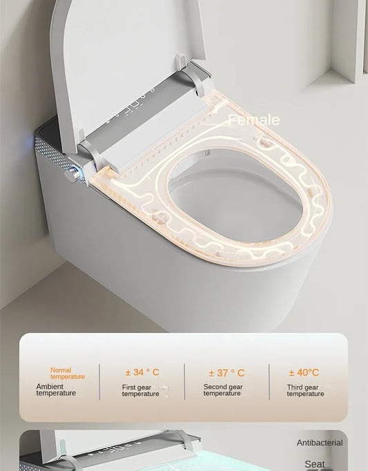 Smart Wall-Hung Floating Toilet with Remote Control