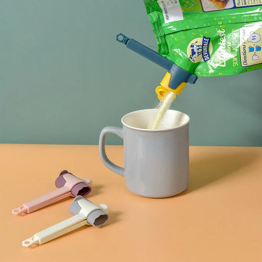 Pour Spout Food Storage Bag Clips
