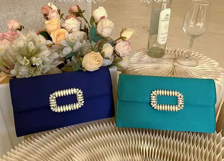 Satin Prom Evening Clutch Bag