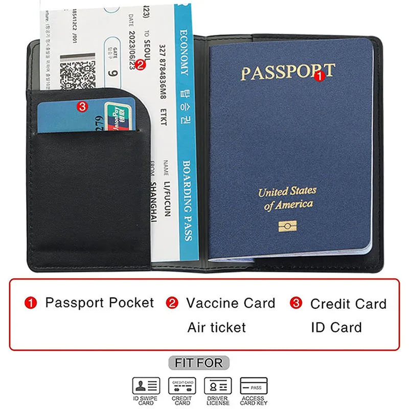 PU Leather Passport Cover