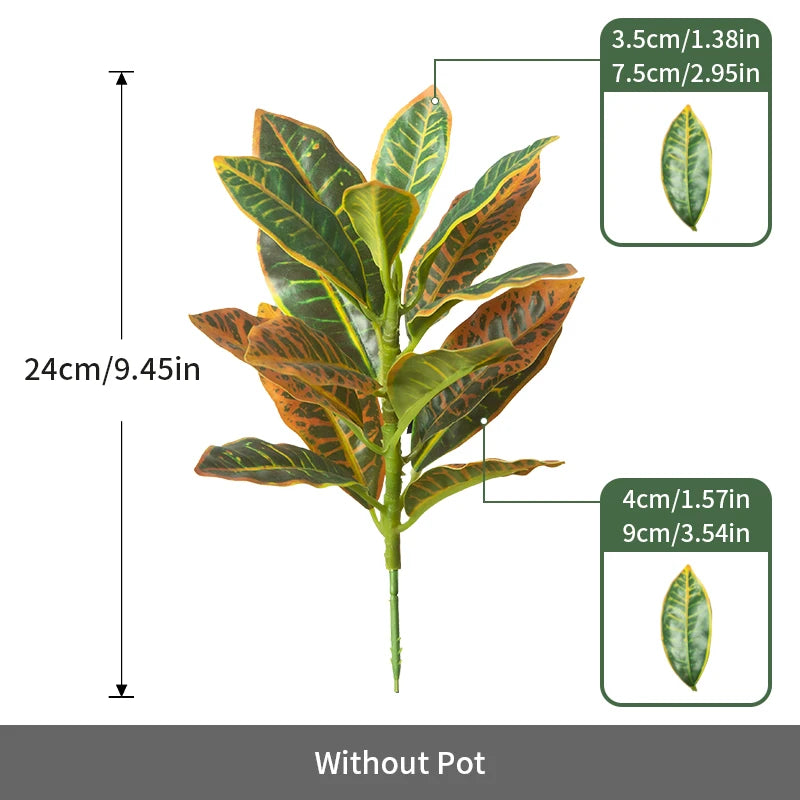 24-41cm Artificial Plant Fake Ficus Tree