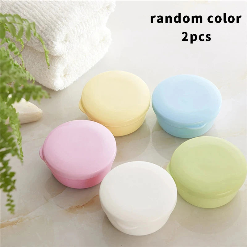 Round Travel Soap Box with Lid