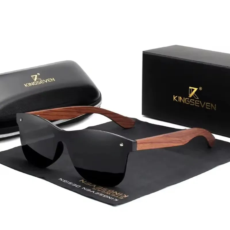 KINGSEVEN Natural Wooden Sunglasses