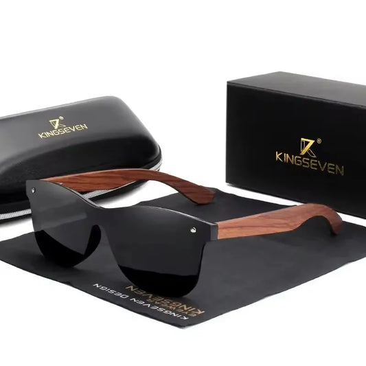 KINGSEVEN Natural Wooden Sunglasses