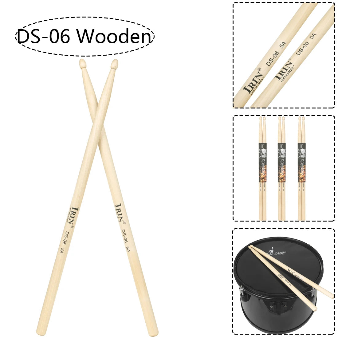 5AMaple Drum Sticks