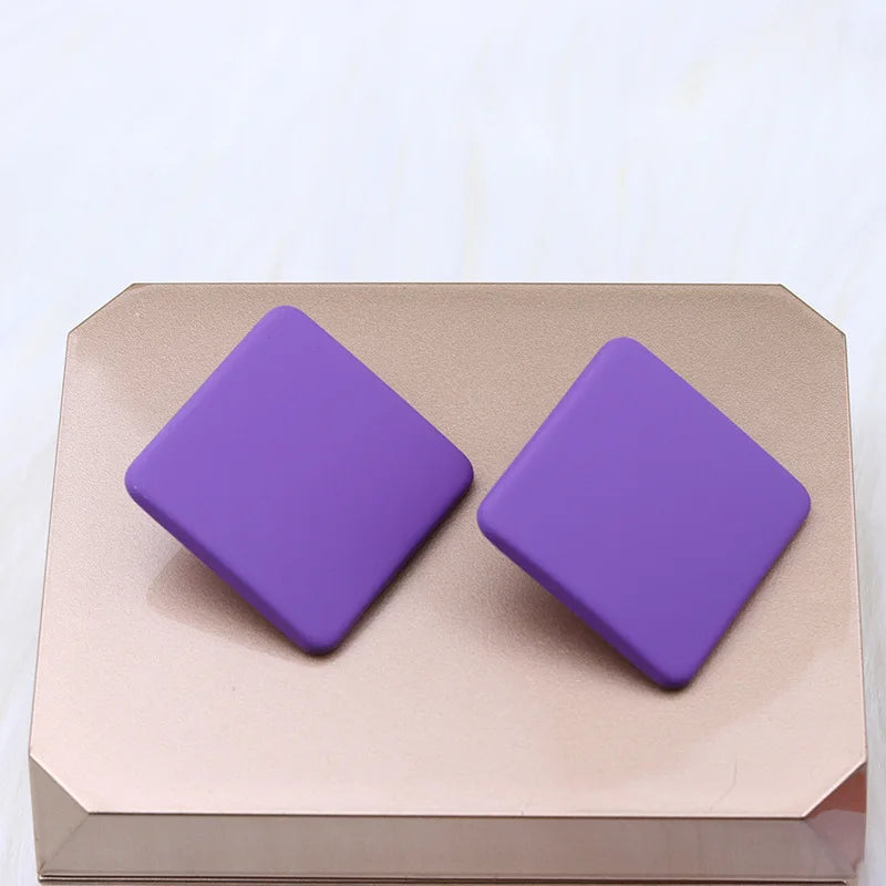 Acrylic Square Stud Earrings