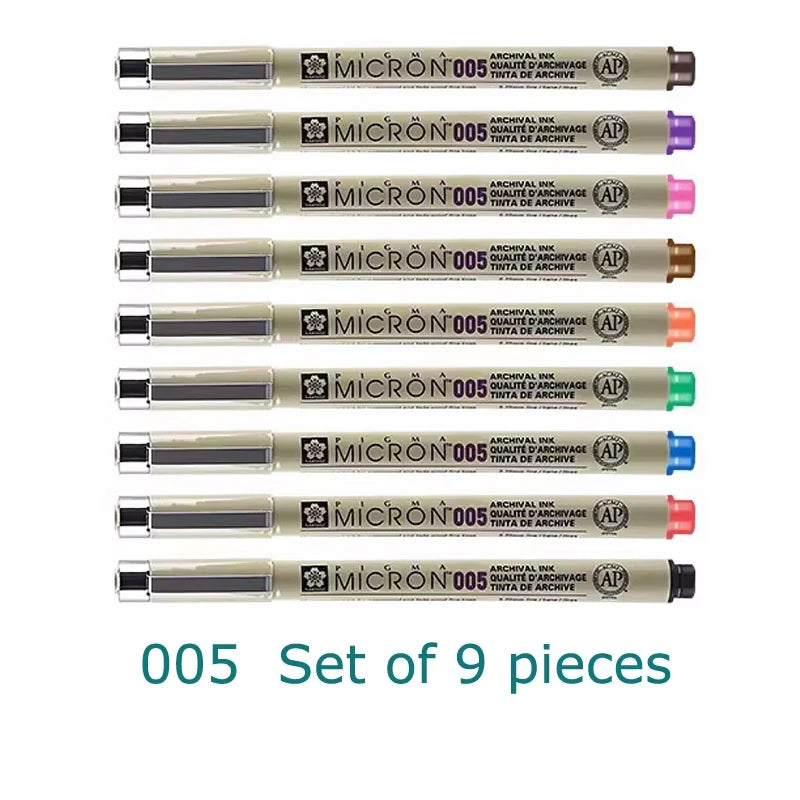 Set of 8/14colors SAKURA Pigma Micron Liner Pen 0.25mm 0.45mm