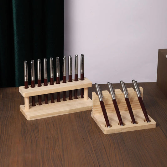 Walnut Wood Desk Organizer Stand