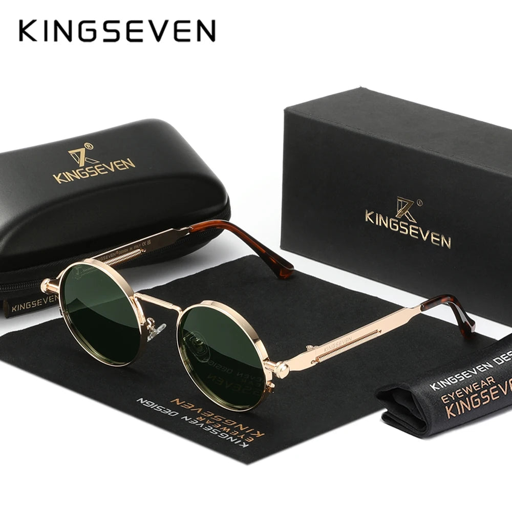 KINGSEVEN Round Sunglasses for Men