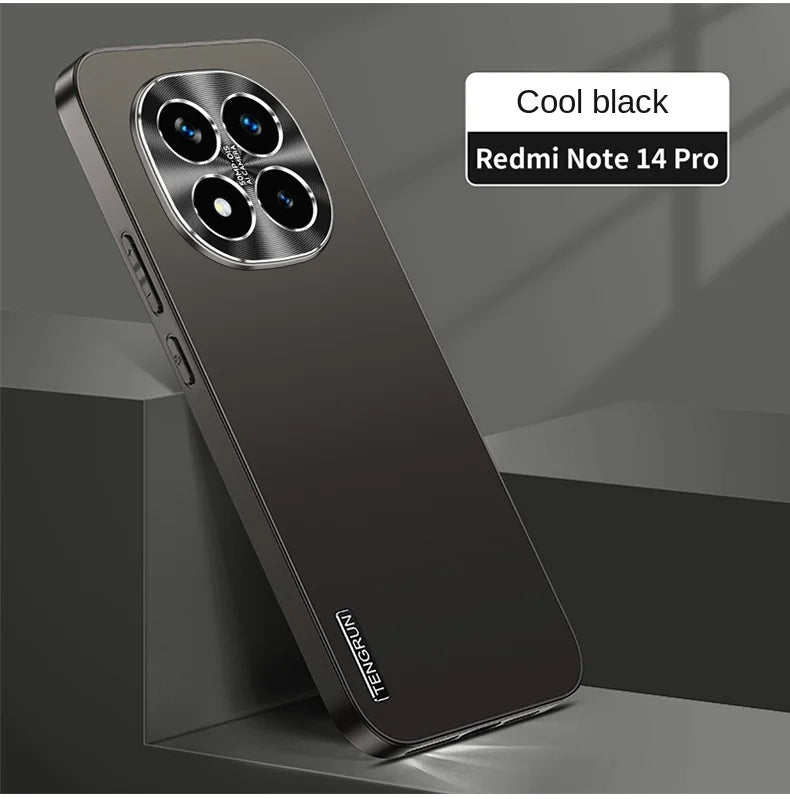 Matte Metallic Paint Shock Resistant Case For Redmi Note