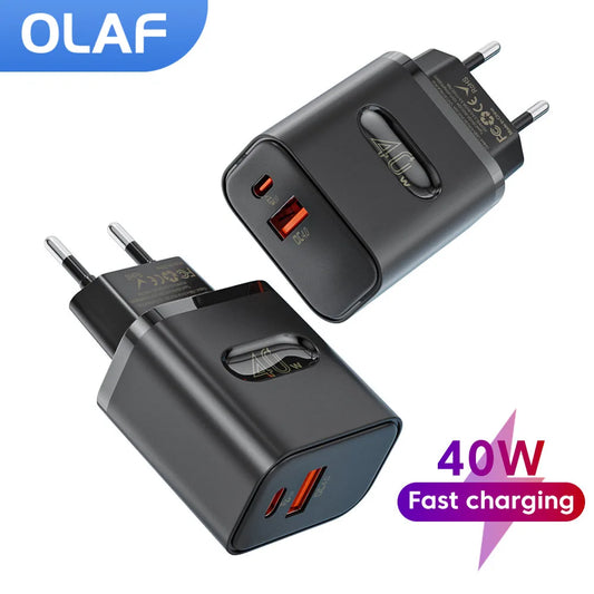 Olaf 40W USB C Quick Charger Adapter