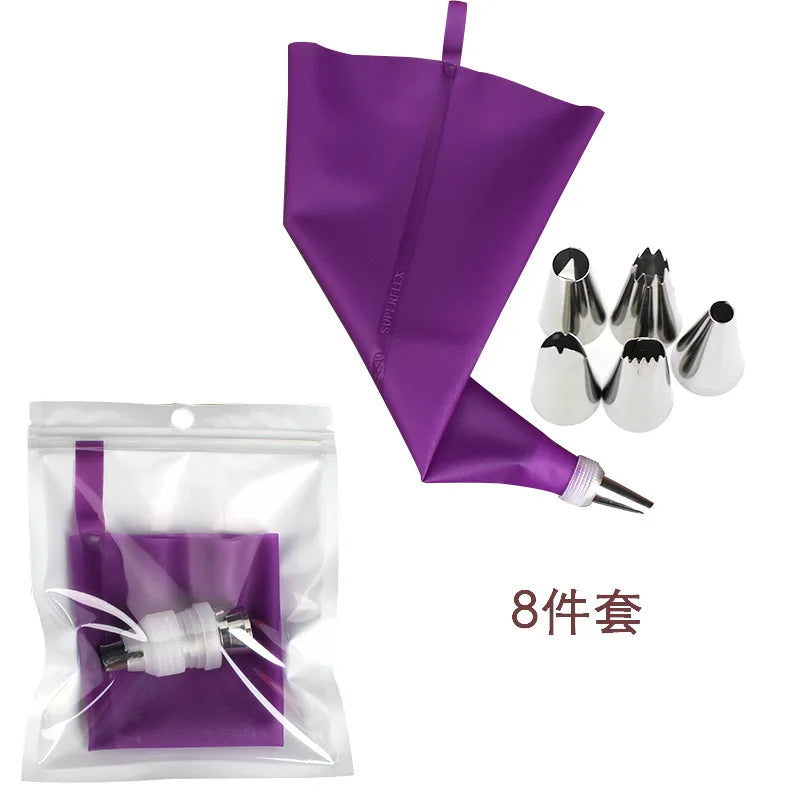 Purple Silicone Pastry Bags