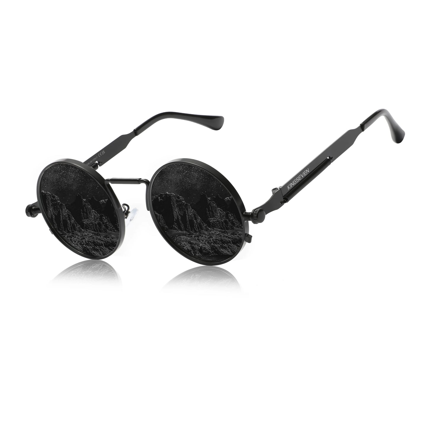 KINGSEVEN Round Sunglasses for Men