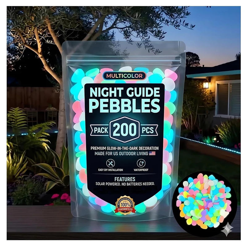 Glow-in-the-Dark Garden Pebbles