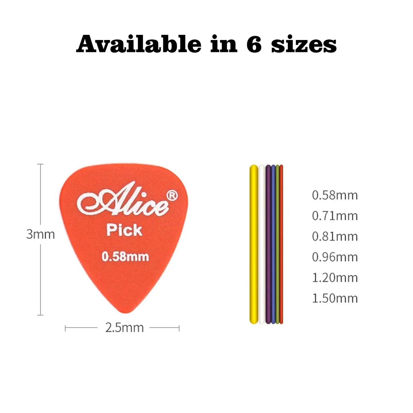 Multicolor Guitar Picks 24/50/100 Pieces