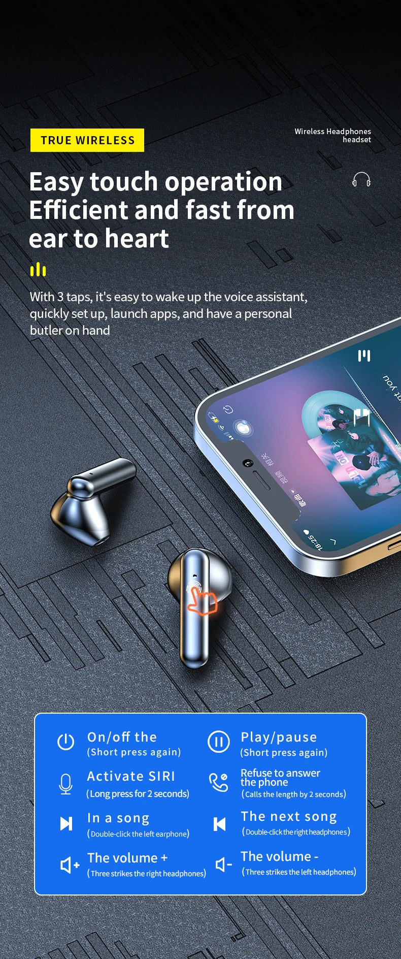 Bluetooth Wireless Earphones