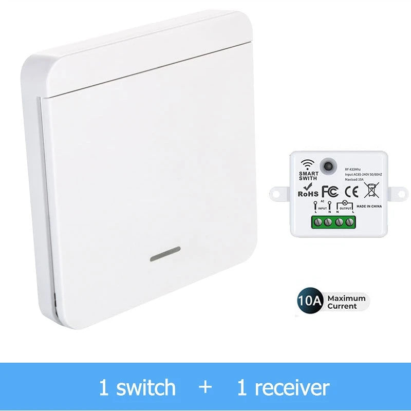 Wireless RF 433MHz Light Switch Relay Receiver