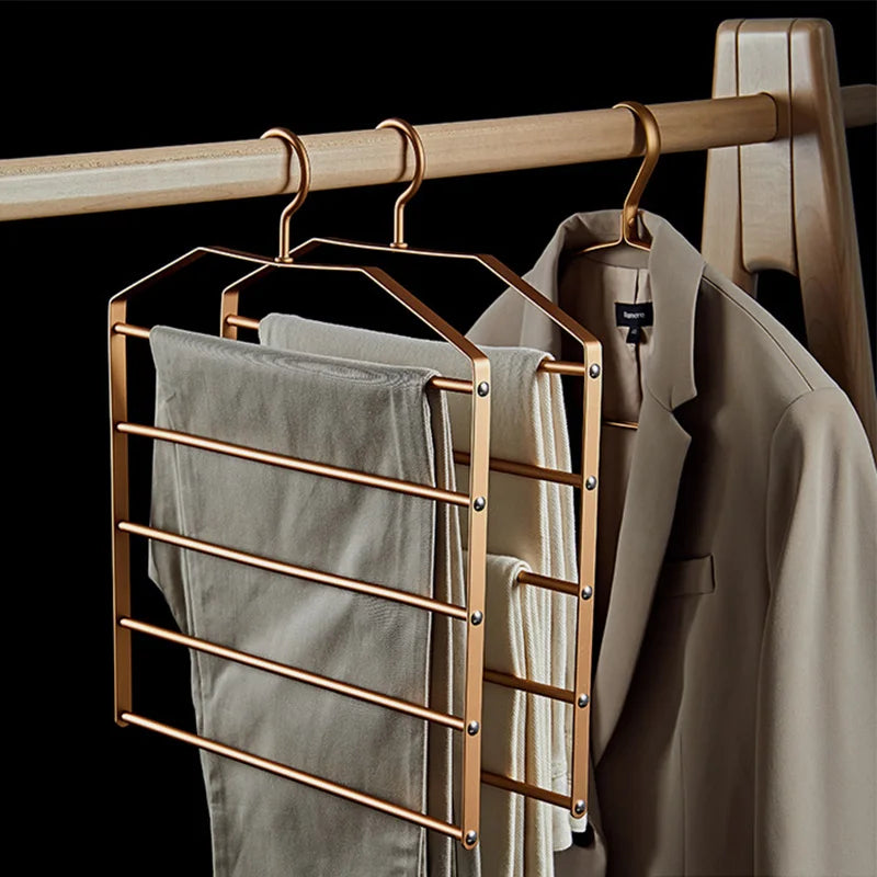 1Pc 5 in 1 Gold Pant Hanger