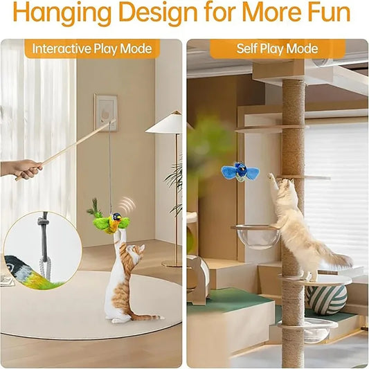 Interactive Chirping Bird Cat Toy