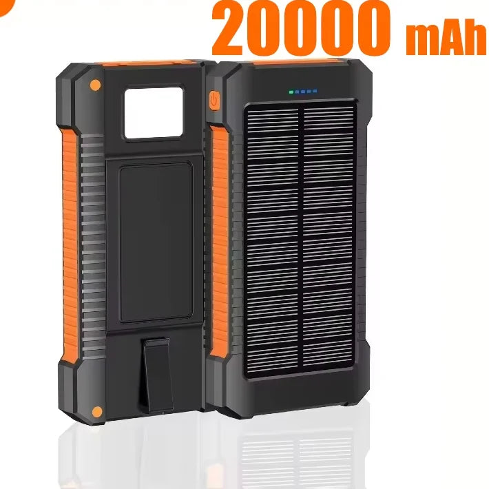 Waterproof Solar Power Bank with Dual USB